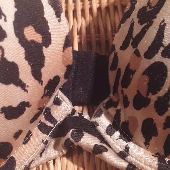 LEOPARD PRINT PUSH UP BRA 34B - Picture 2 of 7